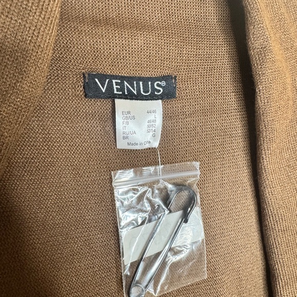 VENUS Chocolate Fringe Cardigan - Picture 4 of 5